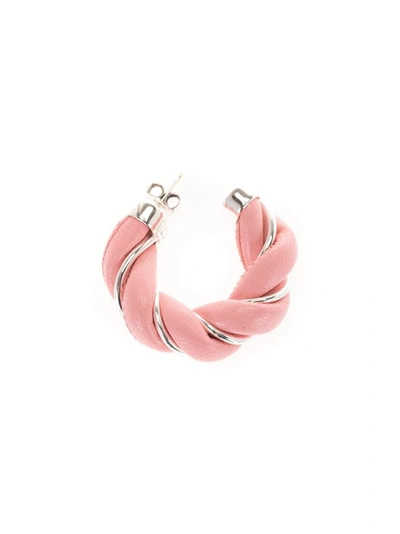 Shop Bottega Veneta Women's Pink Other Materials Earrings