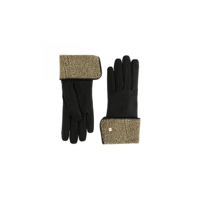 Shop Borbonese Women's Black Suede Gloves