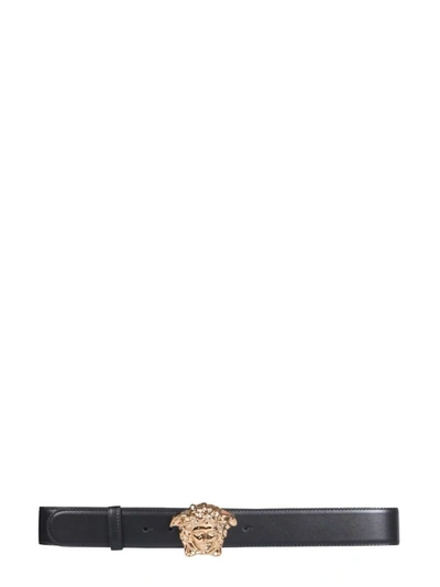 Shop Versace Women's Black Leather Belt