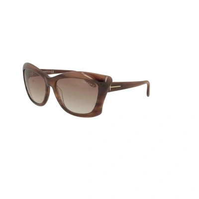 Shop Tom Ford Women's Brown Metal Sunglasses