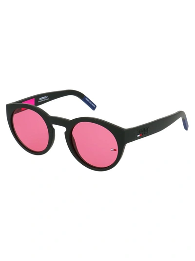 Shop Tommy Hilfiger Women's Black Acetate Sunglasses