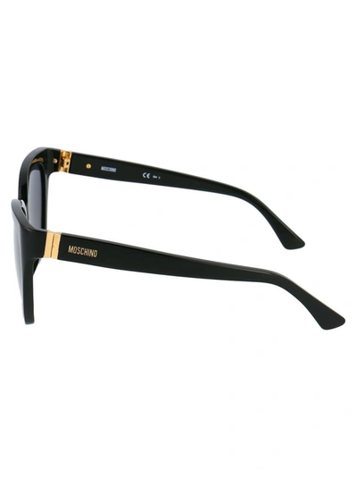 Shop Moschino Women's Black Acetate Sunglasses