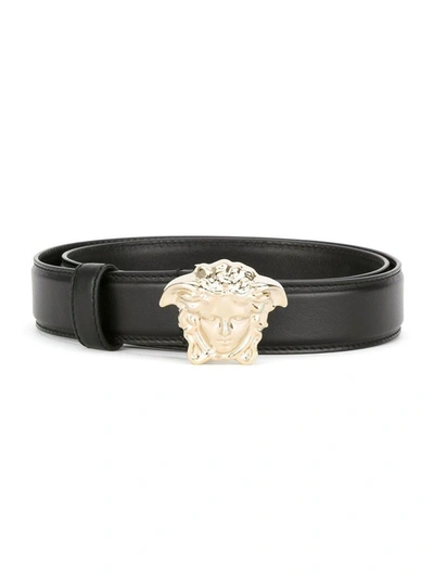 Shop Versace Women's Black Leather Belt