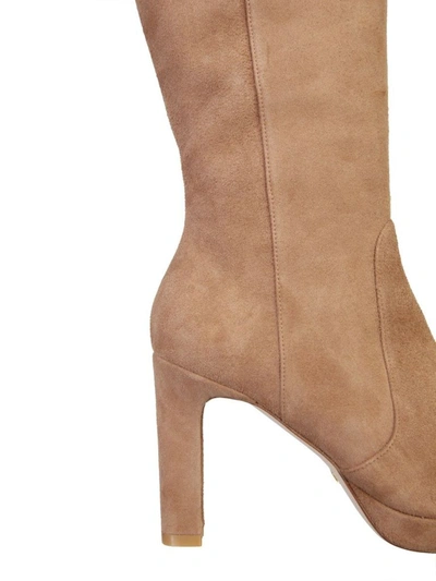 Shop Stuart Weitzman Women's Beige Boots