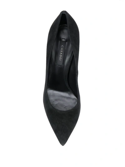 Shop Casadei Women's Black Leather Sandals