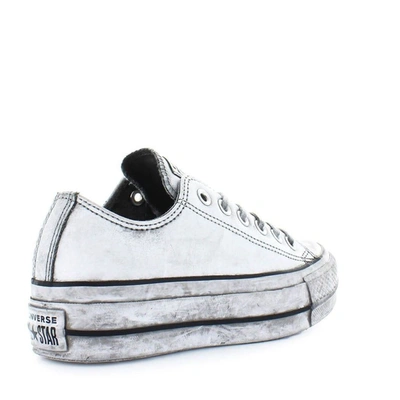 Shop Converse Women's White Leather Sneakers