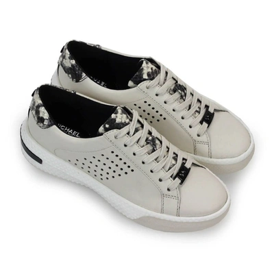 Shop Michael Kors Women's White Leather Sneakers