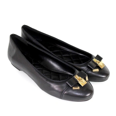Shop Michael Kors Women's Black Leather Flats