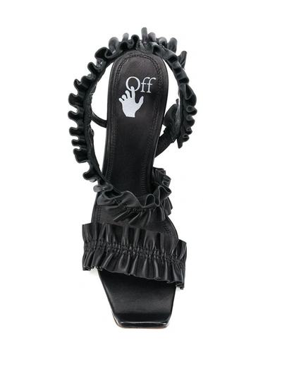 Off-white Black Allen 100 Patent Leather Sandals In Black