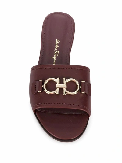 Shop Ferragamo Salvatore  Women's Brown Leather Sandals