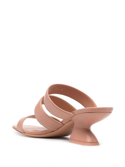 Shop Ferragamo Salvatore  Women's Pink Leather Sandals