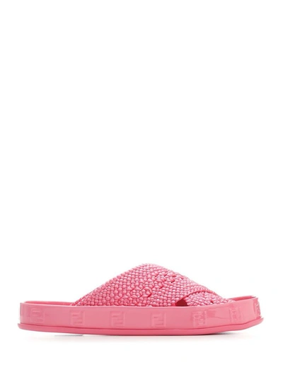 Shop Fendi Women's Pink Other Materials Sandals