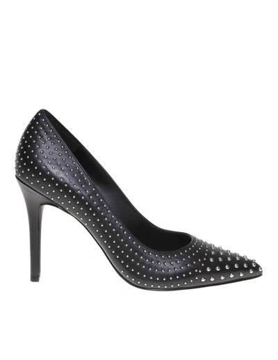 Shop Michael Kors Women's Black Leather Pumps