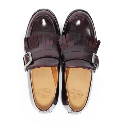 Shop Church's Women's Burgundy Leather Loafers