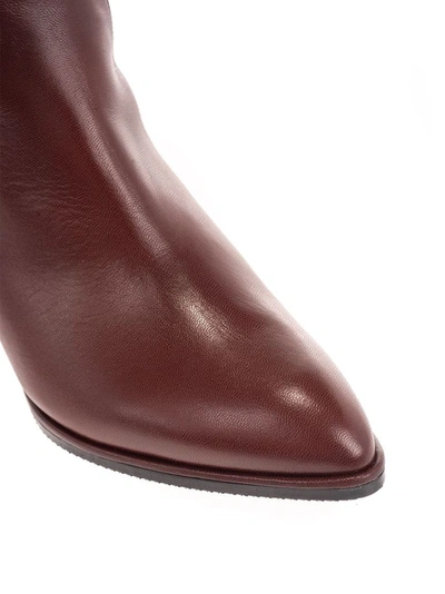 Shop Stuart Weitzman Women's Brown Leather Boots