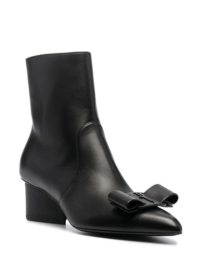 Shop Ferragamo Salvatore  Women's Black Other Materials Boots