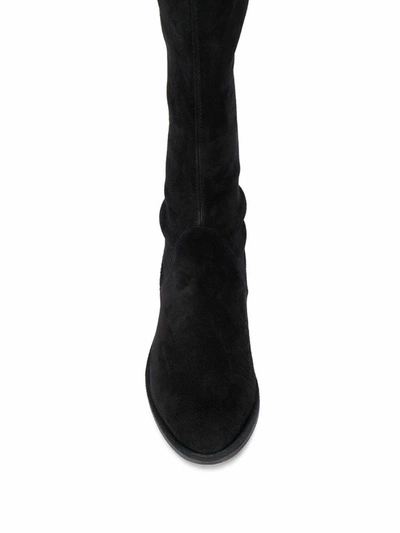 Shop Stuart Weitzman Women's Black Suede Boots
