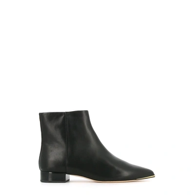 Shop Tory Burch Women's Black Leather Ankle Boots