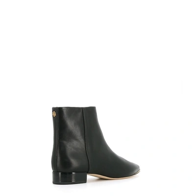 Shop Tory Burch Women's Black Leather Ankle Boots