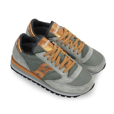 Shop Saucony Women's Grey Suede Sneakers