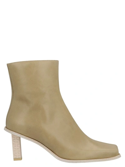 Shop Jacquemus Women's Beige Ankle Boots