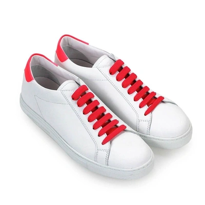 Shop Emporio Armani Women's White Leather Sneakers