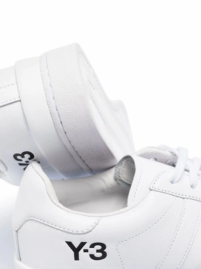 Shop Adidas Y-3 Yohji Yamamoto Women's White Leather Sneakers