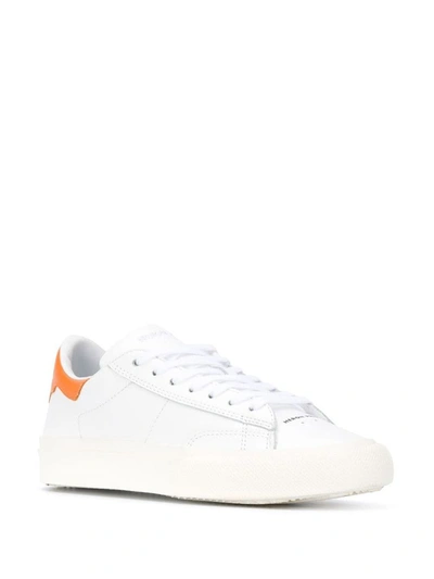 Shop Heron Preston Women's White Leather Sneakers