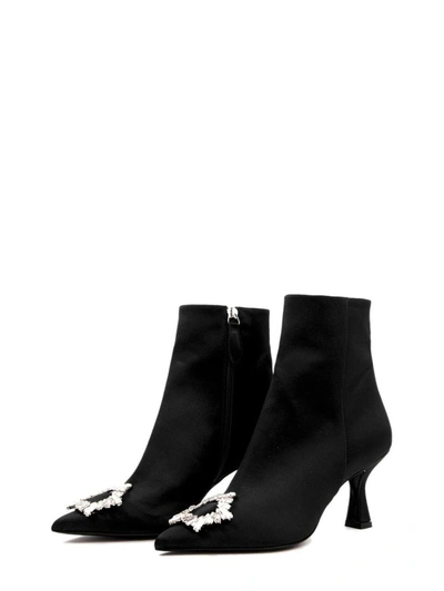 Shop Aldo Castagna Women's Black Leather Ankle Boots