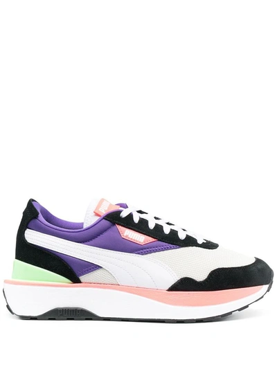 Shop Puma Women's White Leather Sneakers