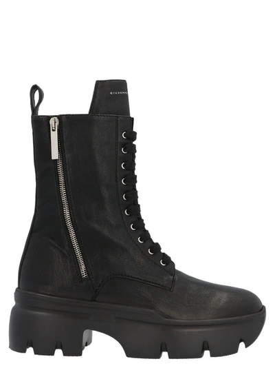 Shop Giuseppe Zanotti Design Women's Black Ankle Boots