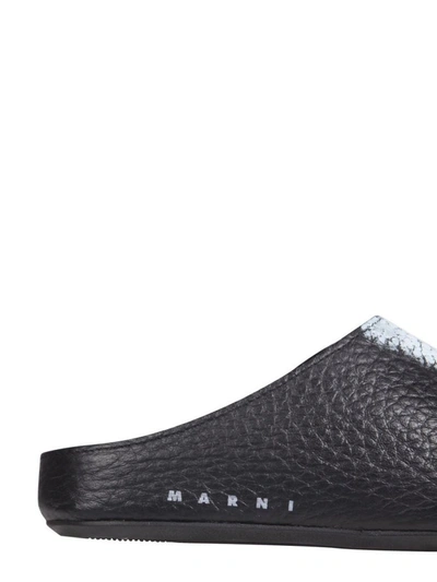 Shop Marni Women's Black Leather Loafers