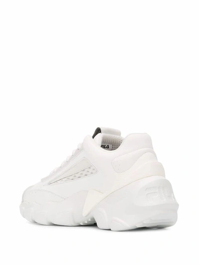 Shop Fila Women's White Leather Sneakers