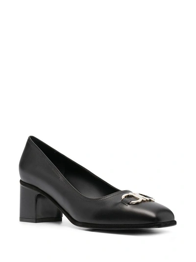 Shop Ferragamo Salvatore  Women's Black Leather Pumps