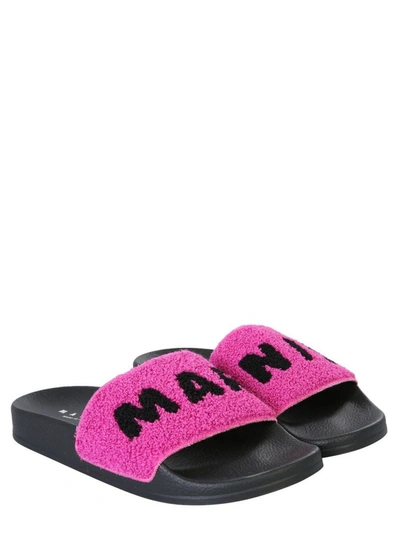 Shop Marni Women's Fuchsia Polyester Sandals