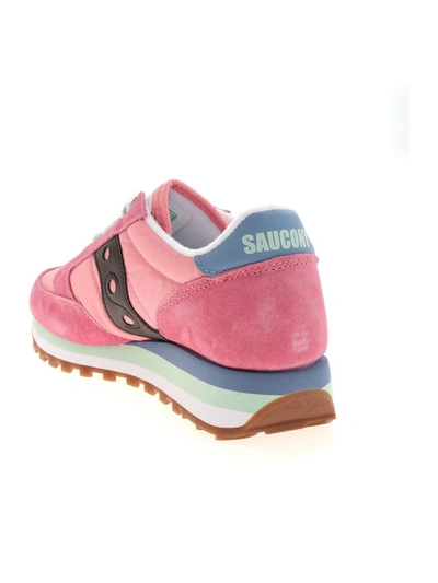 Shop Saucony Women's Pink Suede Sneakers