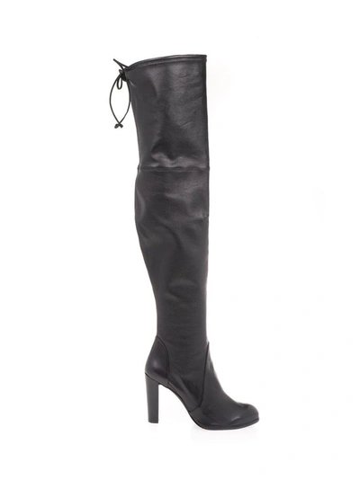 Shop Stuart Weitzman Women's Black Leather Boots