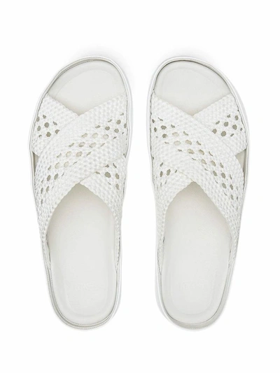 Shop Fendi Women's White Polyamide Sandals