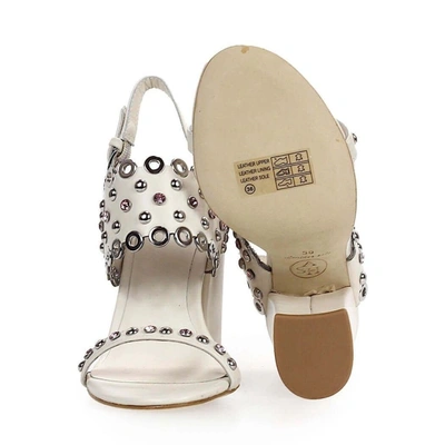 Shop Ash Women's White Leather Sandals