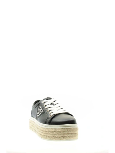 Shop Guess Women's Black Leather Sneakers
