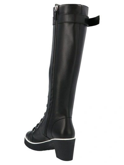 Shop Giuseppe Zanotti Design Women's Black Leather Boots