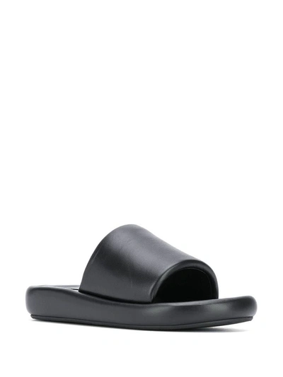 Shop Balenciaga Women's Black Leather Sandals