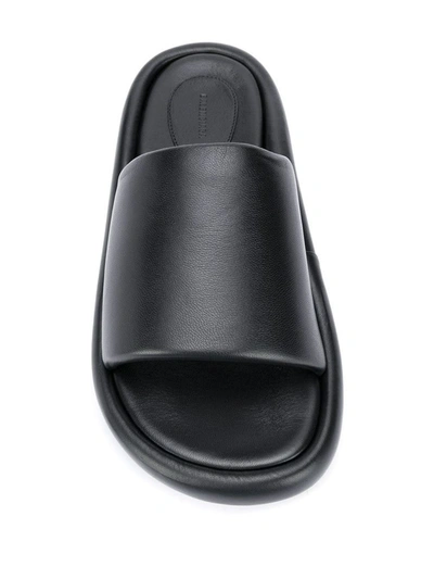 Shop Balenciaga Women's Black Leather Sandals