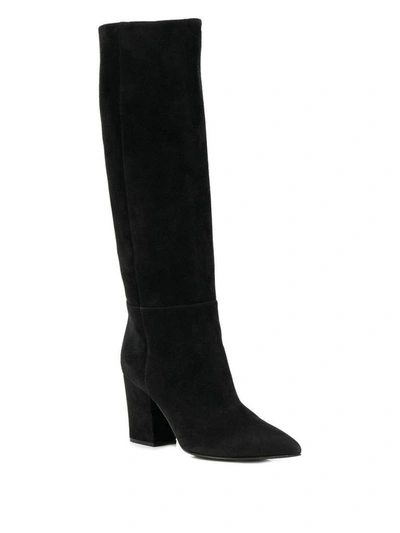 Shop Sergio Rossi Women's Black Suede Boots