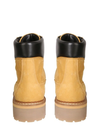 Shop Moschino Men's Beige Other Materials Ankle Boots