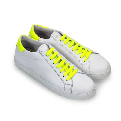 Shop Emporio Armani Men's White Leather Sneakers