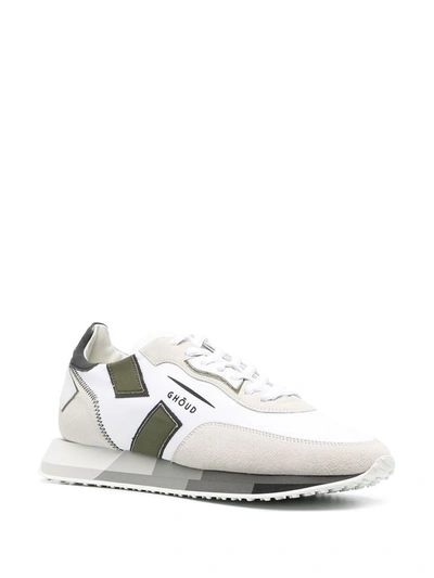 Shop Ghoud Men's White Leather Sneakers