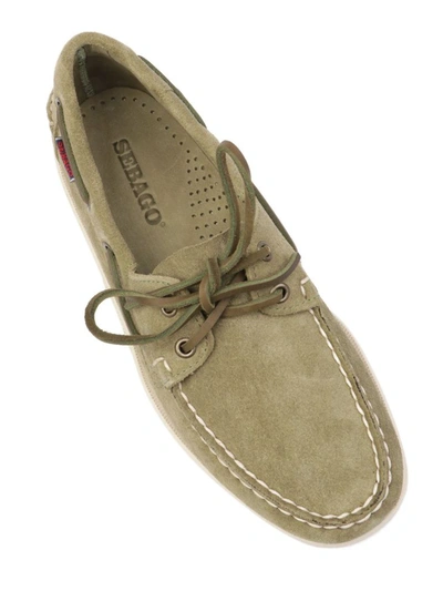 Shop Sebago Men's Green Suede Loafers
