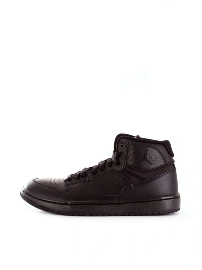 Shop Nike Men's Black Leather Hi Top Sneakers