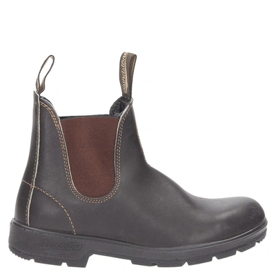 Blundstone Elastic Sided V-cut Ankle Boots In Dark Brown | ModeSens